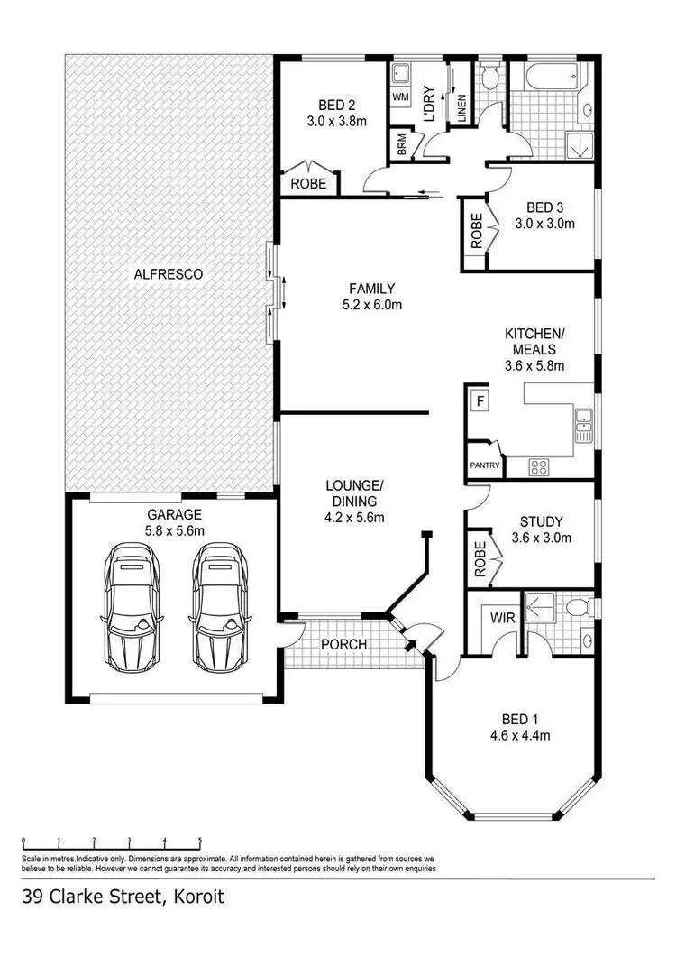 Floorplan of Homely house listing, 39 Clarke Street, Koroit VIC 3282