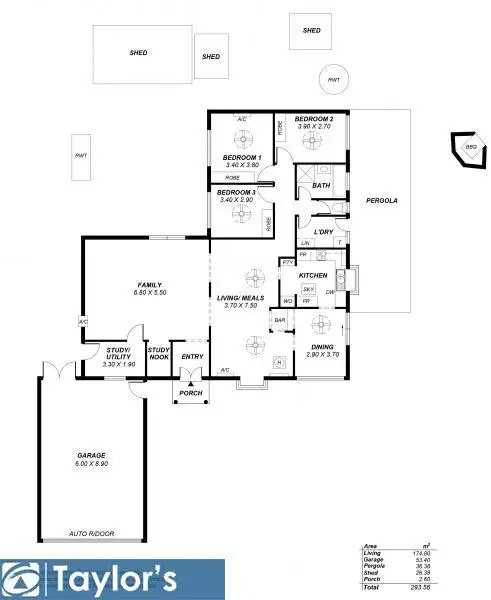 Floorplan of Homely house listing, 72 Chapel Road, Modbury North SA 5092