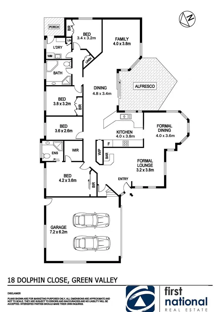 Floorplan of Homely house listing, 18 Dolphin Close, Green Valley NSW 2168