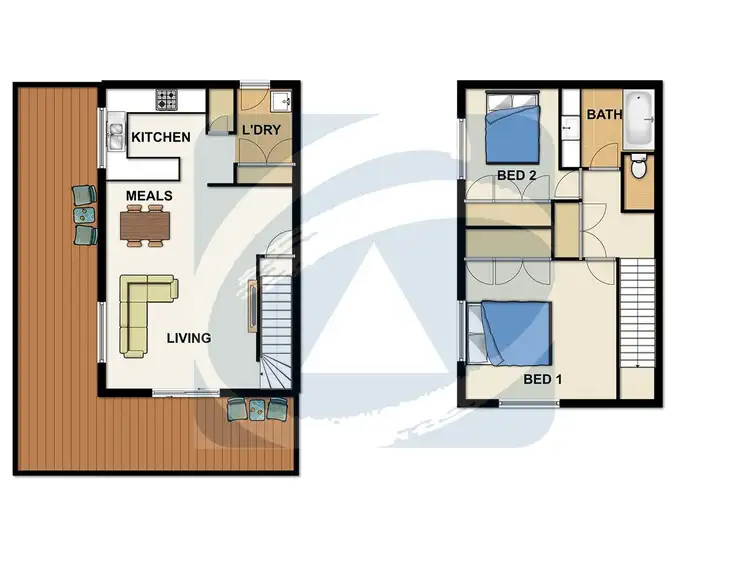 Floorplan of Homely townhouse listing, 6/422 Chatswood Road, Shailer Park QLD 4128