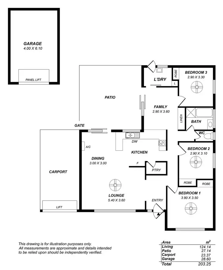 Floorplan of Homely house listing, 22 Wynn Vale Drive, Gulfview Heights SA 5096