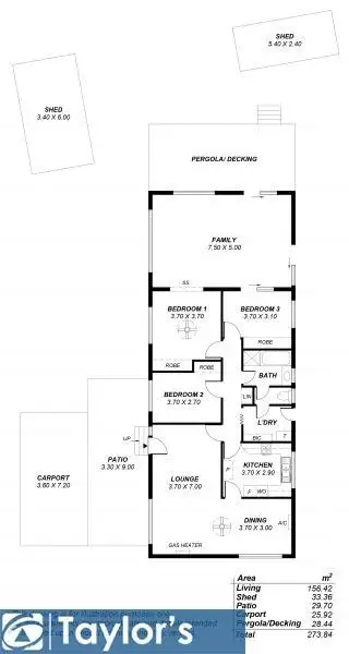 Floorplan of Homely house listing, 16 Frances Avenue, Para Hills SA 5096