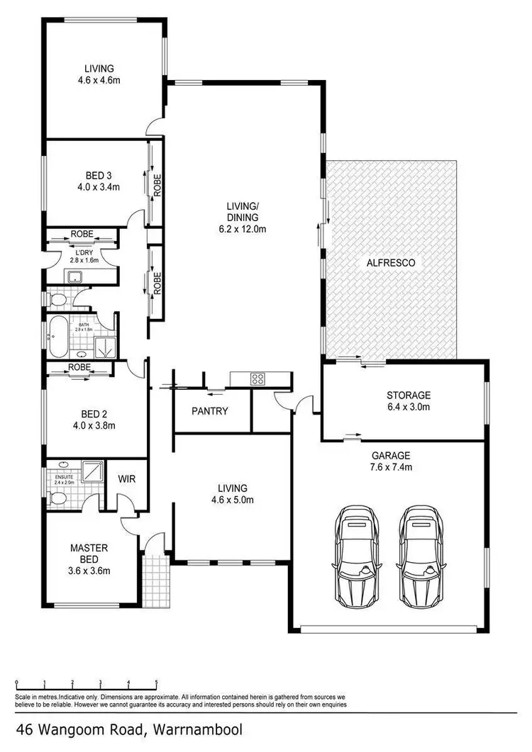 Floorplan of Homely house listing, 46 Wangoom Road, Warrnambool VIC 3280