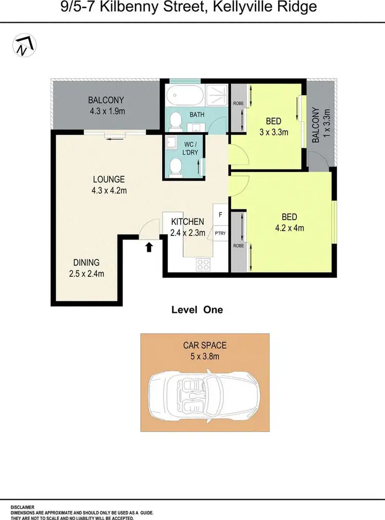 Floorplan of Homely apartment listing, 9/5-7 Kilbenny Street, Kellyville Ridge NSW 2155