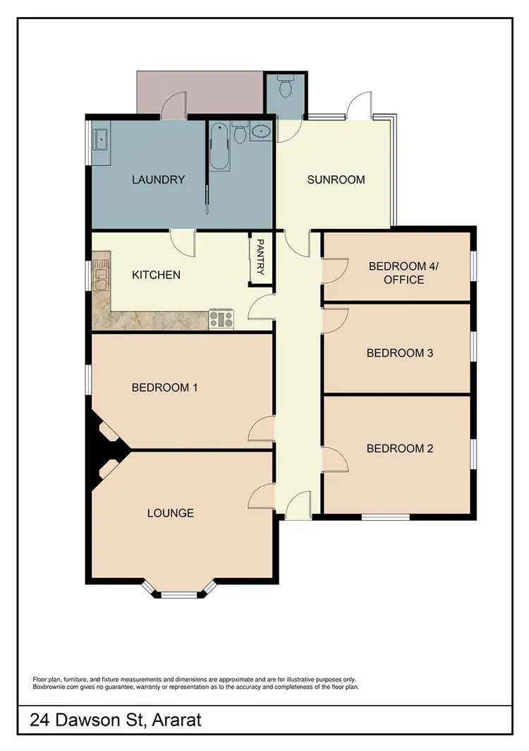 Floorplan of Homely house listing, 24 Dawson Street, Ararat VIC 3377