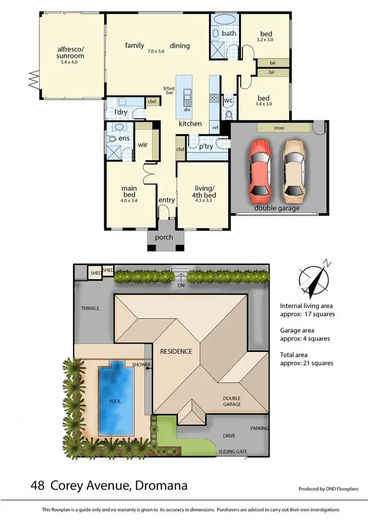 Floorplan of Homely house listing, 48 Corey Avenue, Dromana VIC 3936