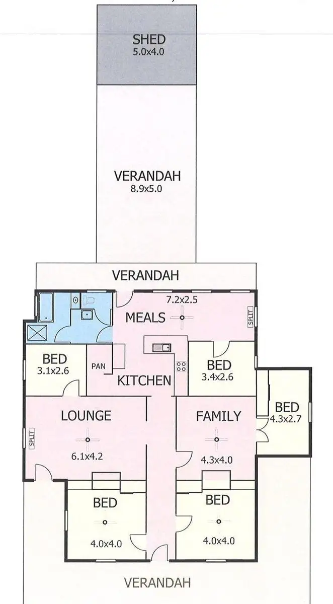 Floorplan of Homely house listing, 3 Edwards Street, Murray Bridge SA 5253