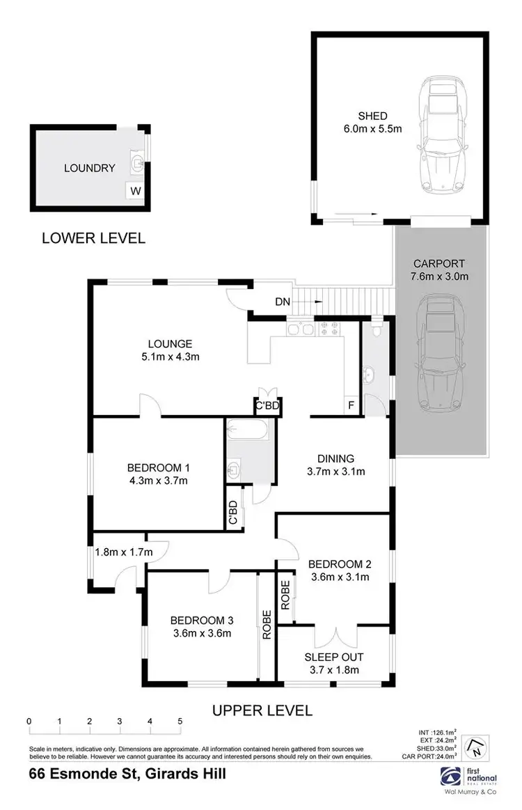 Floorplan of Homely house listing, 44 (AKA 66) Esmonde Street, Girards Hill NSW 2480