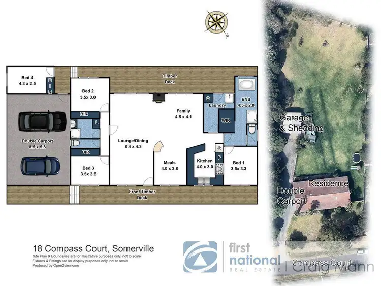 Floorplan of Homely rural property listing, 18 Compass Court, Somerville VIC 3912