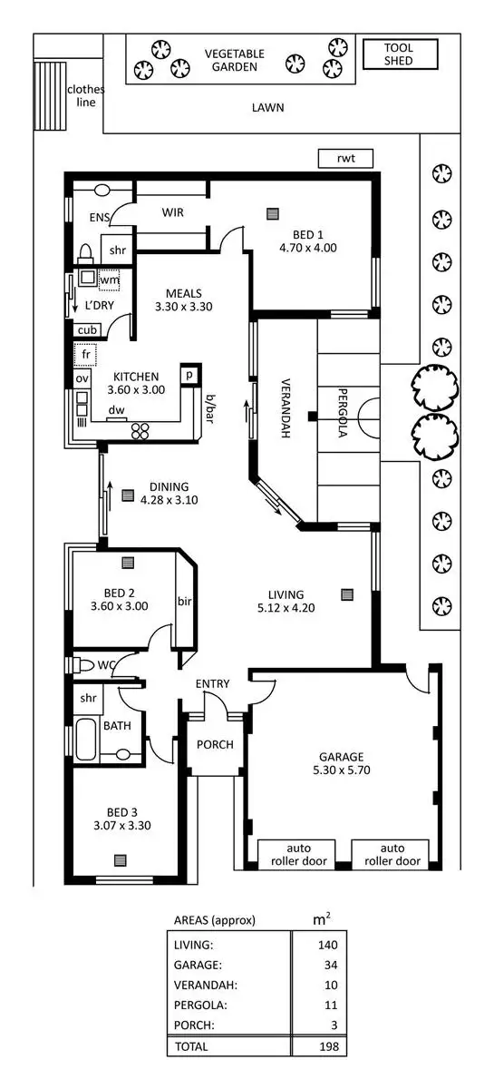 Floorplan of Homely house listing, 11 Rotz Court, Golden Grove SA 5125