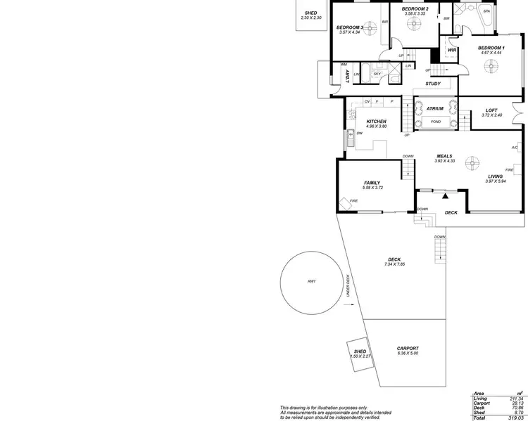 Floorplan of Homely house listing, 749 Greenhill Road, Greenhill SA 5140