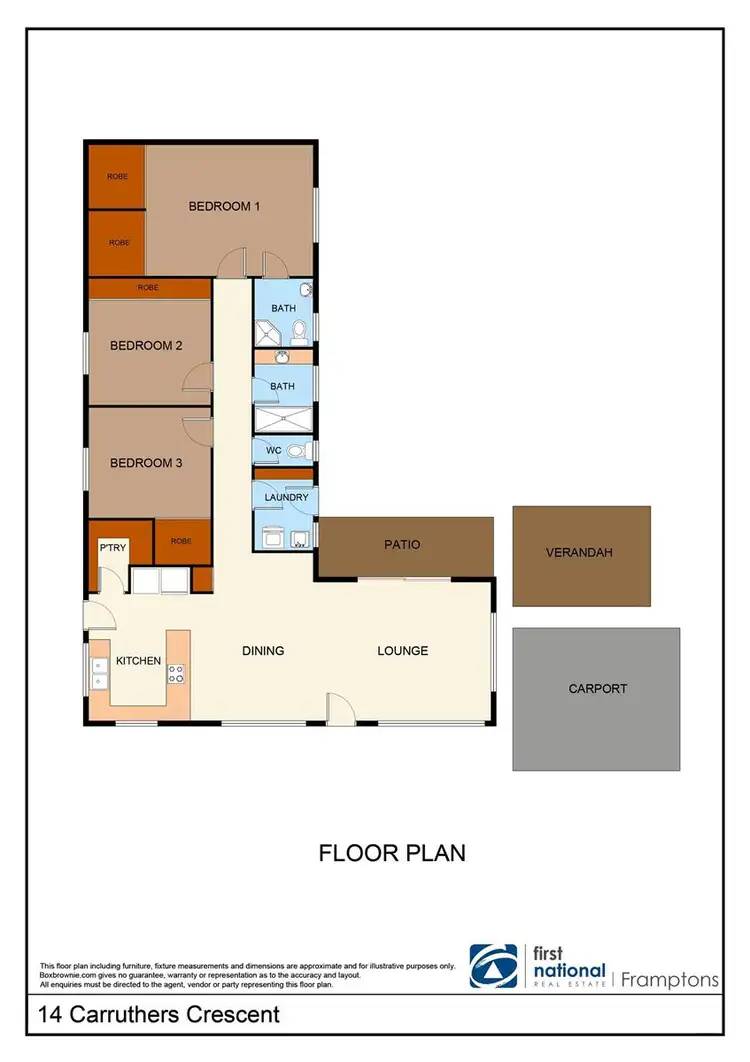 Floorplan of Homely house listing, 14 Carruthers Crescent, Gillen NT 870