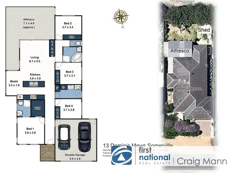 Floorplan of Homely house listing, 13 Dominic Mews, Somerville VIC 3912