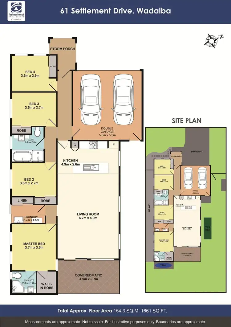 Floorplan of Homely house listing, 61 Settlement Drive, Wadalba NSW 2259