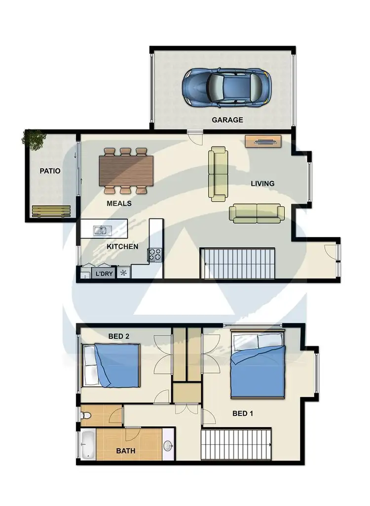 Floorplan of Homely townhouse listing, 4/16 Ewing Road, Logan Central QLD 4114