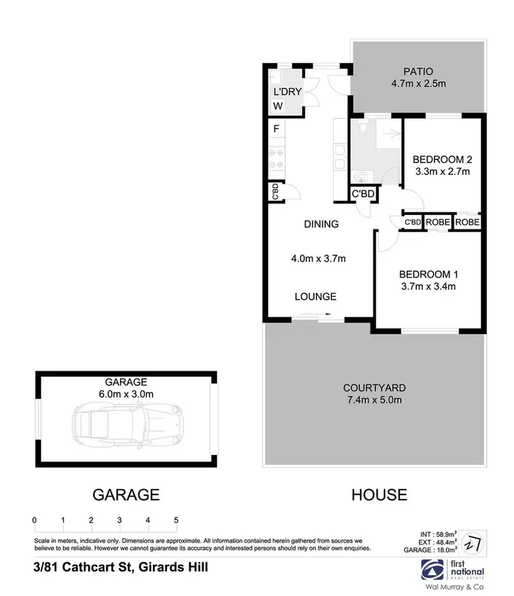 Floorplan of Homely unit listing, 3/81 Cathcart Street, Girards Hill NSW 2480