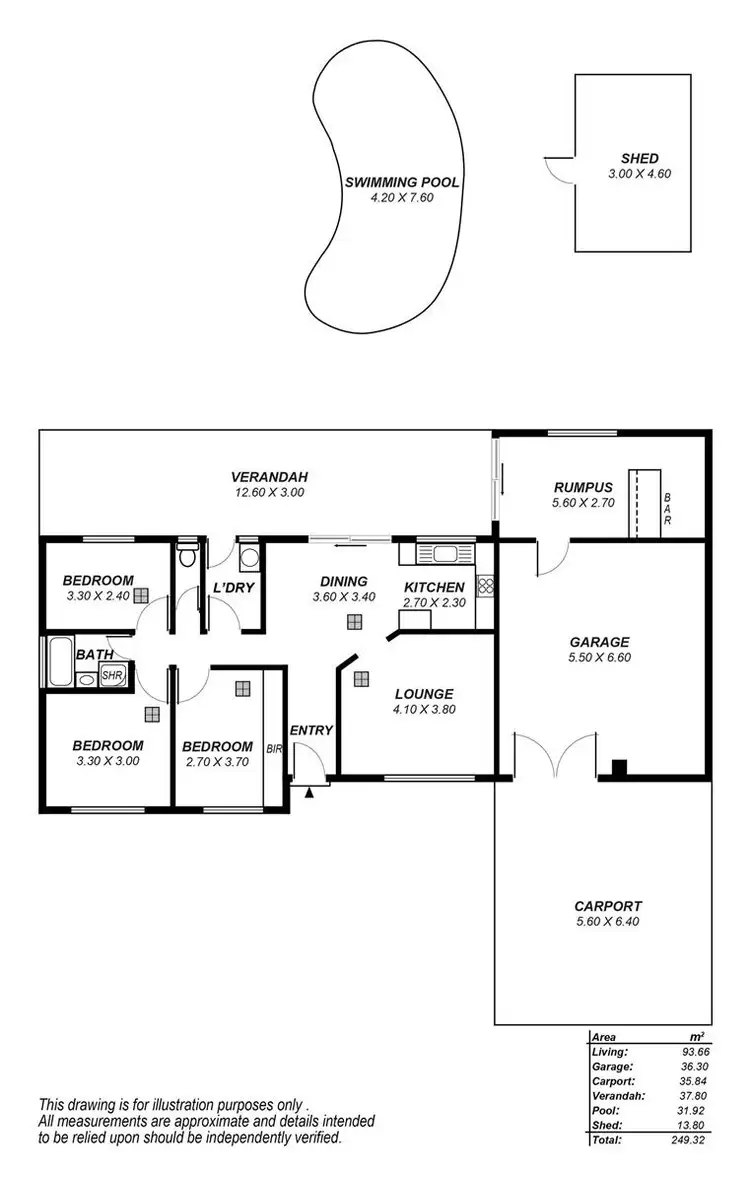 Floorplan of Homely house listing, 8 Richmond Road, Parafield Gardens SA 5107