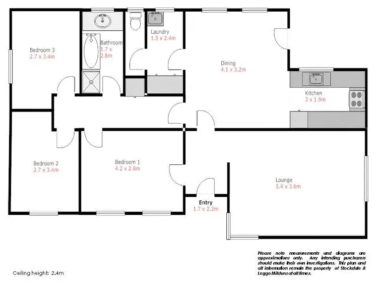 Floorplan of Homely house listing, 5 Allunga Court, Mildura VIC 3500