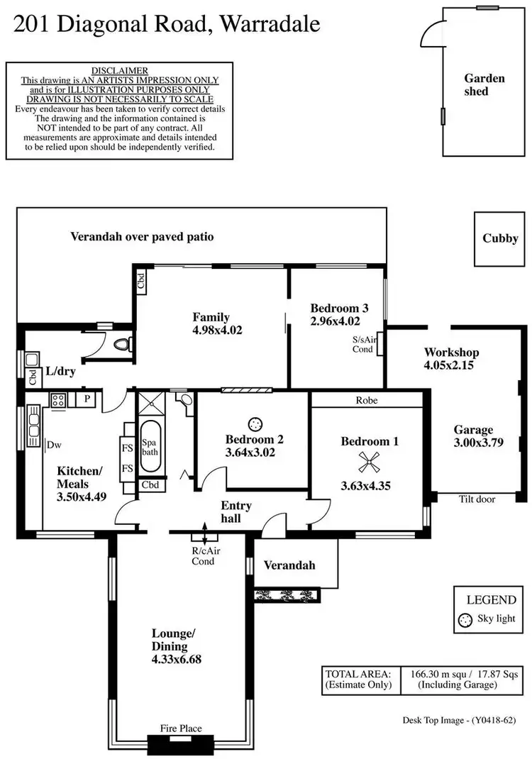 Floorplan of Homely house listing, 201 Diagonal Road, Warradale SA 5046