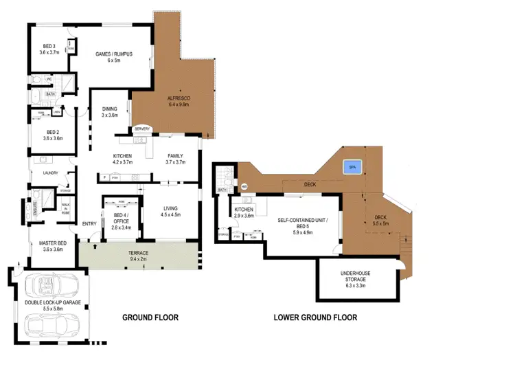 Floorplan of Homely house listing, 6 Doubleview Drive, Elanora QLD 4221