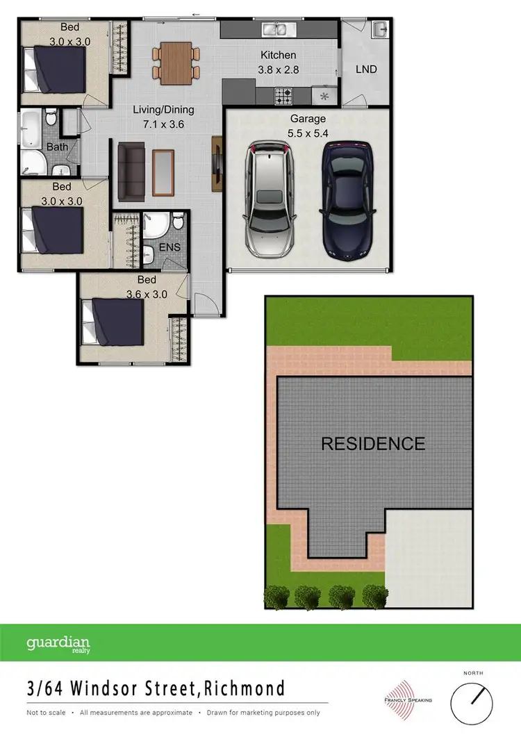 Floorplan of Homely villa listing, 3/64 Windsor Street, Richmond NSW 2753