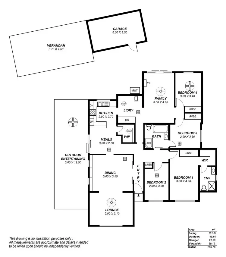 Floorplan of Homely house listing, 18 Booloo Street, Para Hills West SA 5096