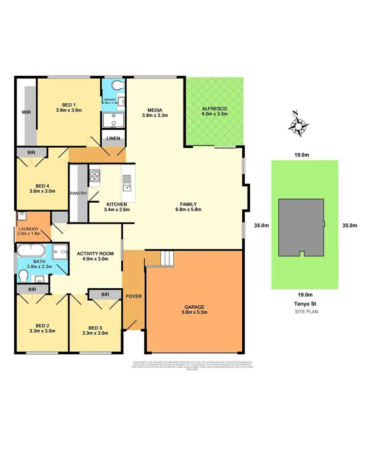 Floorplan of Homely house listing, 12 Tenyo Street, Cameron Park NSW 2285
