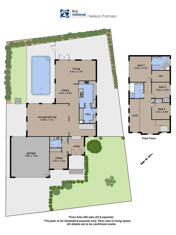 Floorplan of Homely house listing, 27-29 Quarry Hills Drive, Berwick VIC 3806