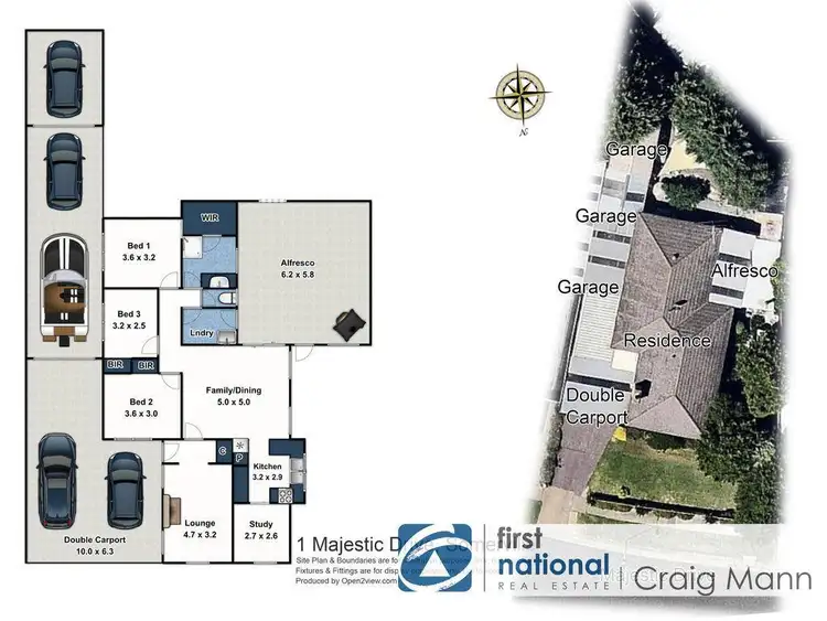 Floorplan of Homely house listing, 1 Majestic Drive, Somerville VIC 3912
