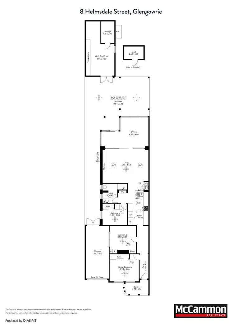 Floorplan of Homely house listing, 8 Helmsdale Avenue, Glengowrie SA 5044