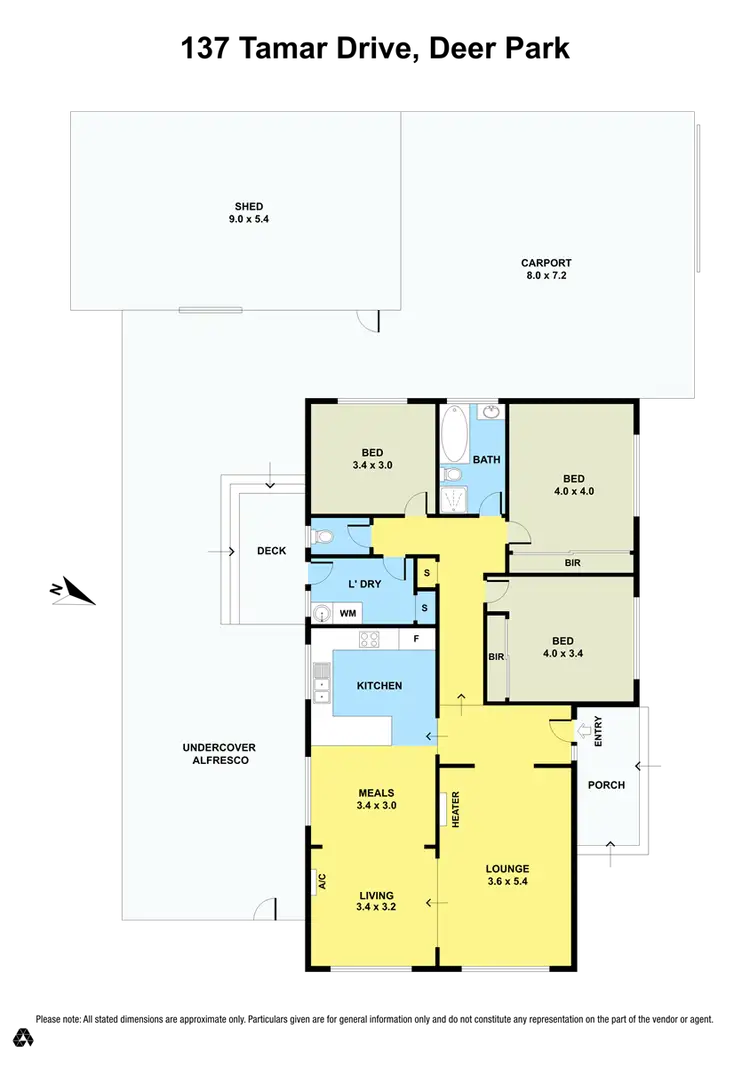 Floorplan of Homely house listing, 137 Tamar Drive, Deer Park VIC 3023