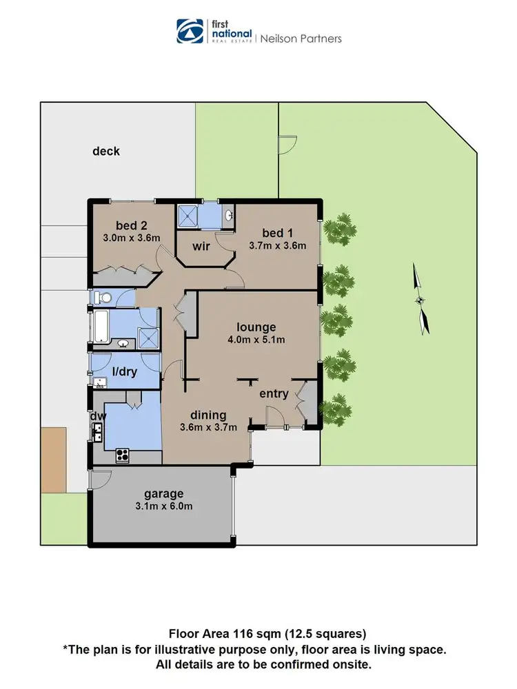 Floorplan of Homely unit listing, 1/31 Florence Avenue, Berwick VIC 3806