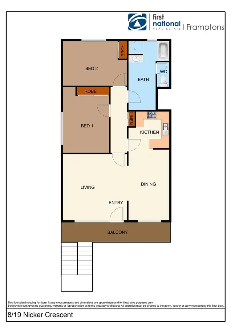 Floorplan of Homely unit listing, 8/19 Nicker Crescent, Gillen NT 870