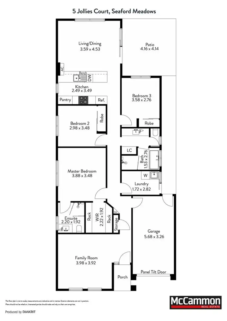 Floorplan of Homely house listing, 5 Jollies Court, Seaford Meadows SA 5169