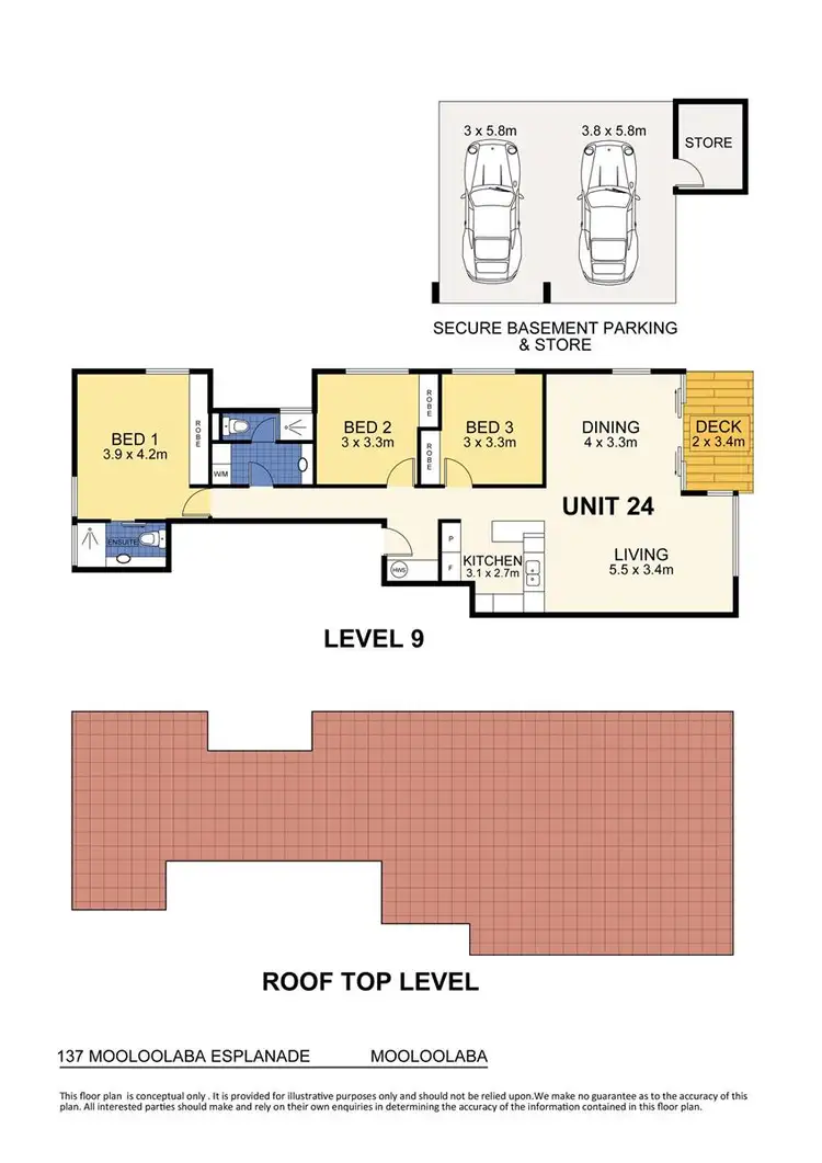 Floorplan of Homely unit listing, 24/137 Mooloolaba Esplanade, Mooloolaba QLD 4557