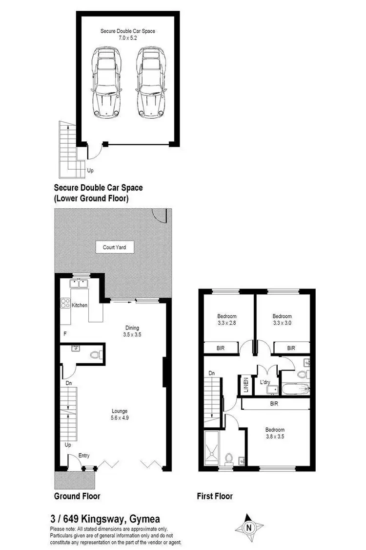 Floorplan of Homely townhouse listing, 3/649 Kingsway, Gymea NSW 2227