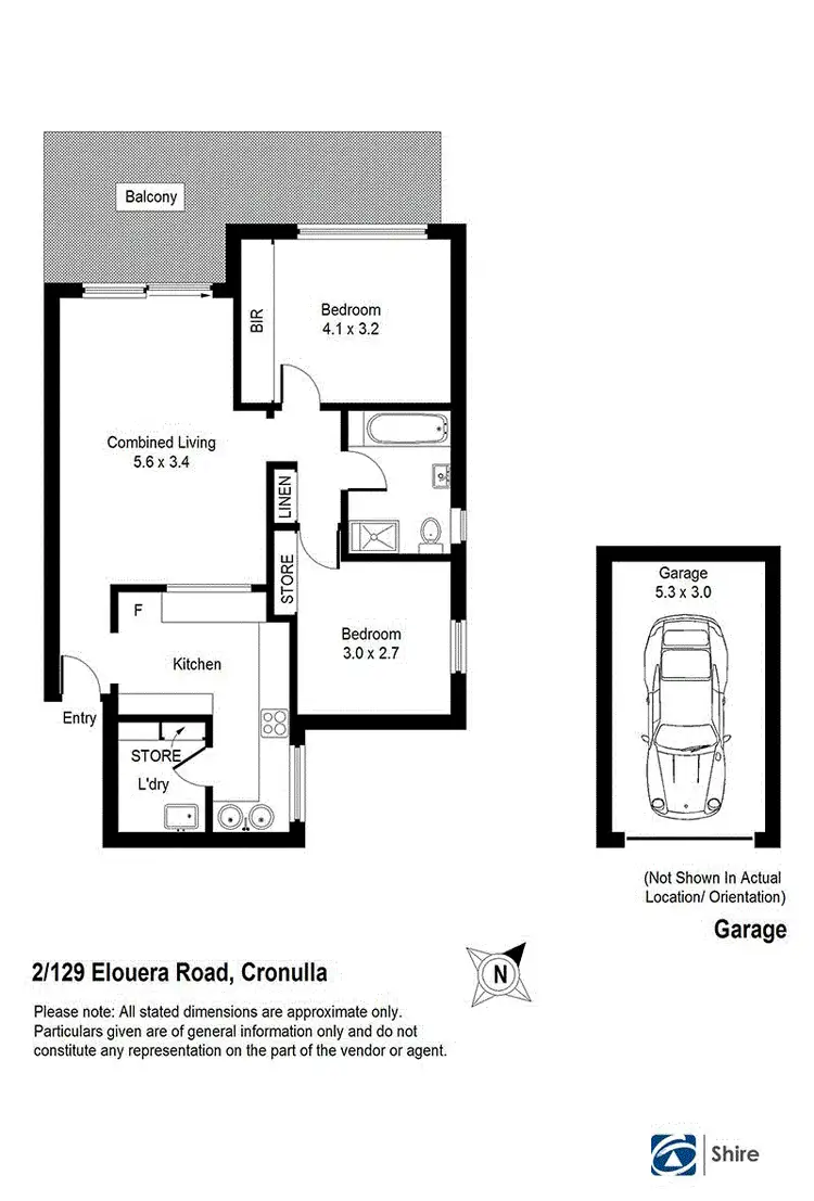 Floorplan of Homely apartment listing, 2/129 Elouera Road, Cronulla NSW 2230
