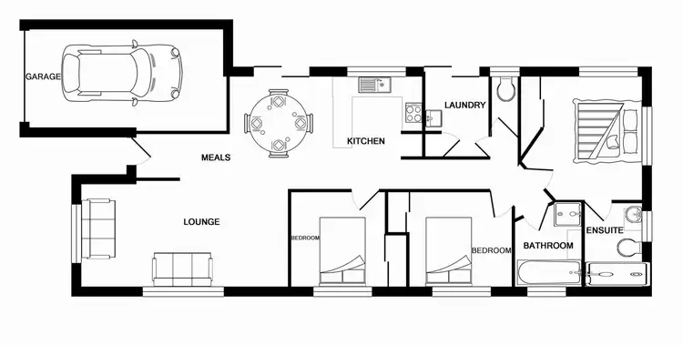 Floorplan of Homely house listing, 44 Picot Crescent, Runcorn QLD 4113