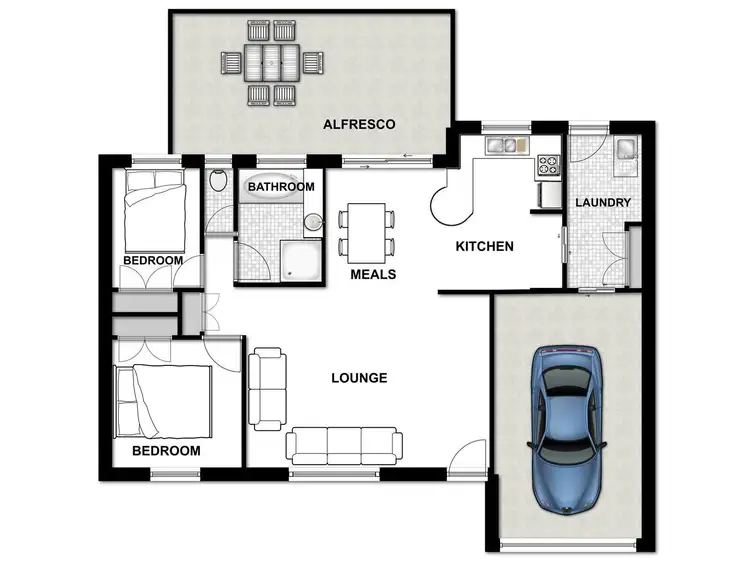 Floorplan of Homely unit listing, Address available on request