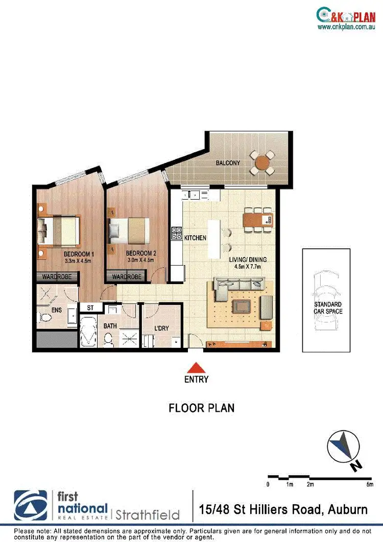 Floorplan of Homely apartment listing, 15/48 St.Hilliers Road, Auburn NSW 2144