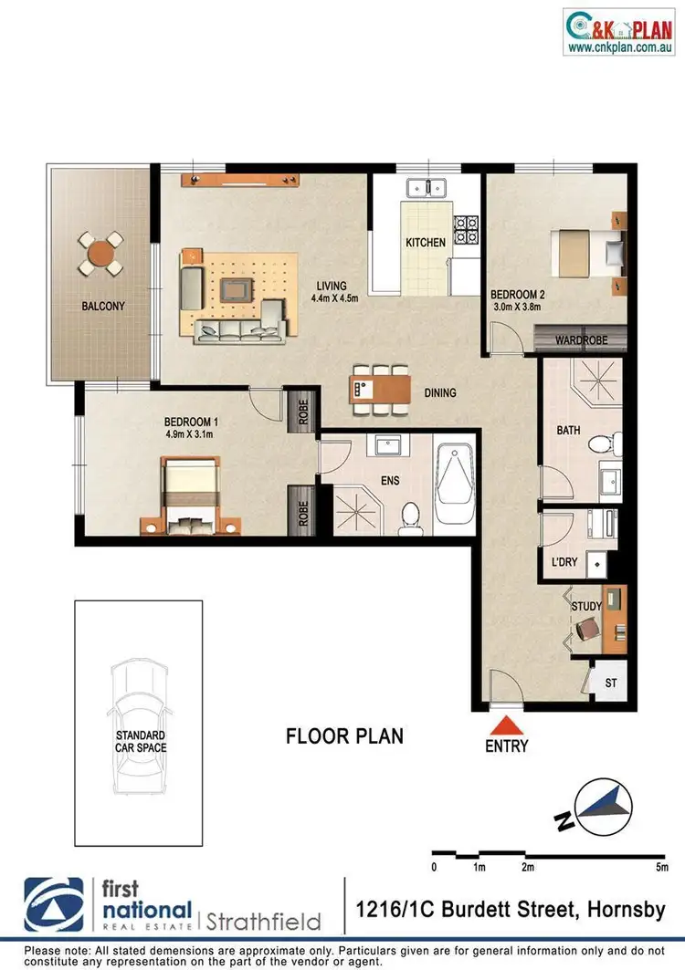 Floorplan of Homely apartment listing, 1216/1C / 88-90 Burdett / George Street, Hornsby NSW 2077