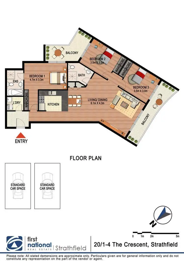 Floorplan of Homely apartment listing, 20/1-4 The Crescent, Strathfield NSW 2135