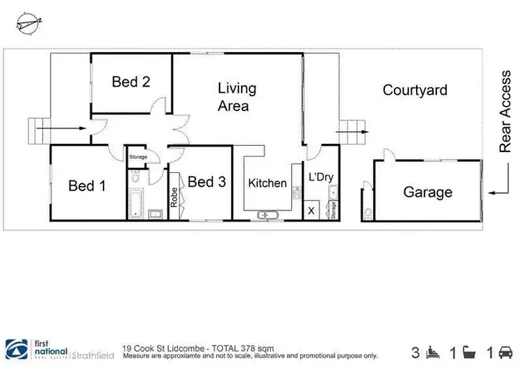 Floorplan of Homely house listing, 19 Cook Street, Lidcombe NSW 2141
