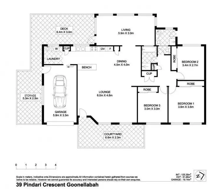 Floorplan of Homely house listing, 39 Pindari Crescent, Goonellabah NSW 2480
