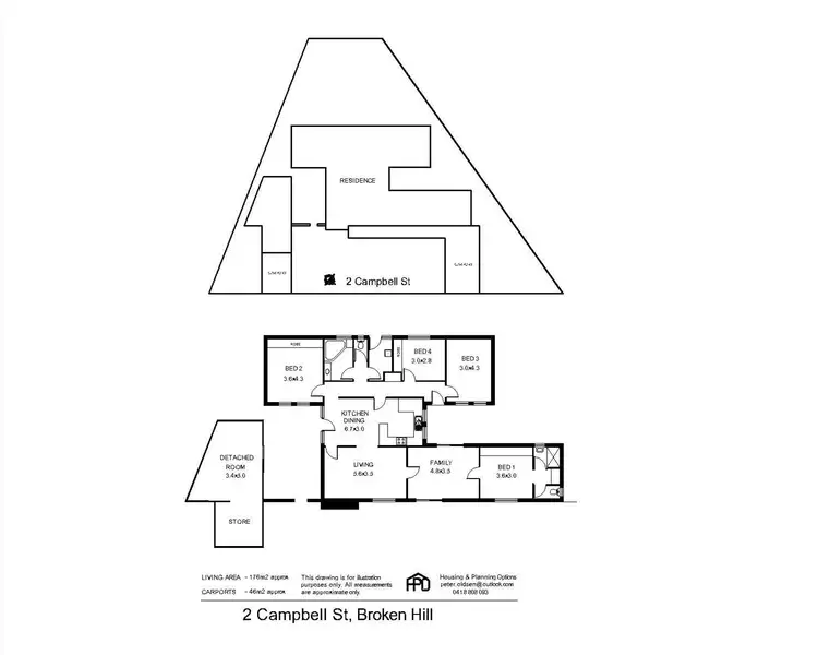 Floorplan of Homely house listing, 2 Campbell Street, Broken Hill NSW 2880