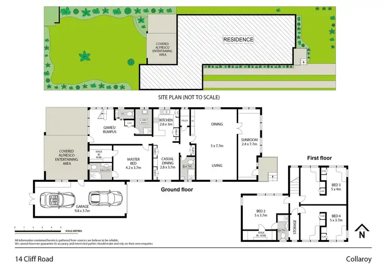 Floorplan of Homely house listing, 14 Cliff Road, Collaroy NSW 2097