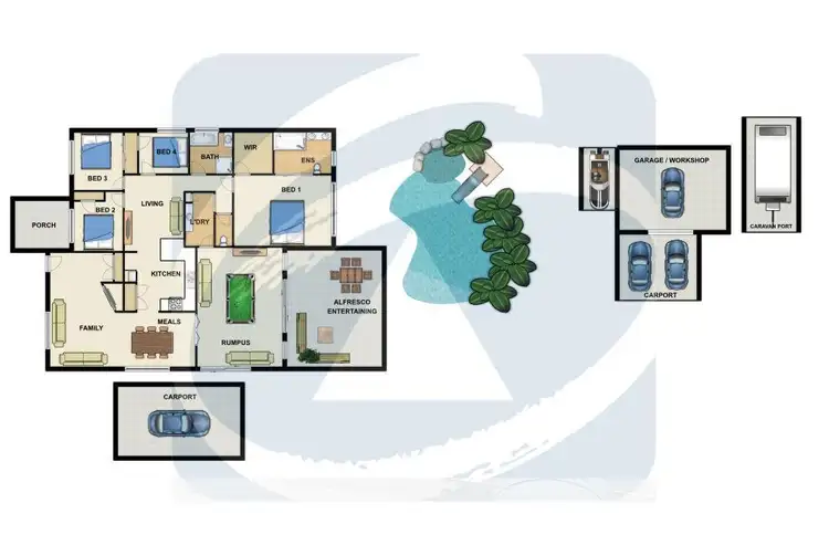 Floorplan of Homely house listing, 47 Mercury Drive, Bethania QLD 4205