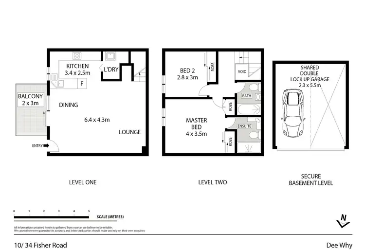 Floorplan of Homely unit listing, 10/34 Fisher Road, Dee Why NSW 2099