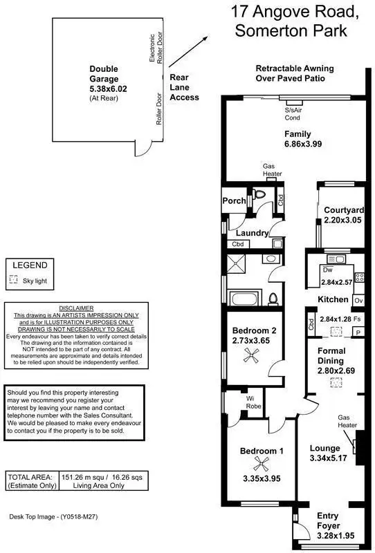 Floorplan of Homely house listing, 17 Angove Road, Somerton Park SA 5044