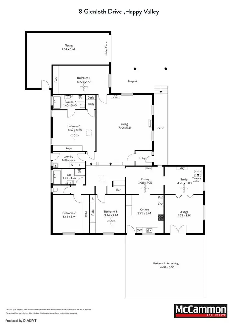 Floorplan of Homely house listing, 8 Glenloth Drive, Happy Valley SA 5159